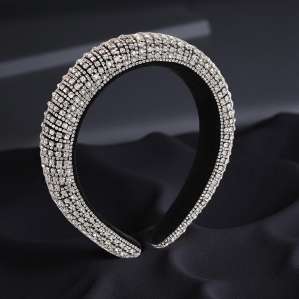 Crystal headband AB cut headband Fancy Headband 1.25” & 2” dome New Boutique